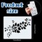 20-Piece Wildflower Painting Stencil Set – Reusable PET Spring Flower Templates for DIY Wall & Wood Art (Rectangular Design)